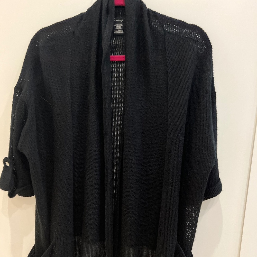 Timing black cardigan